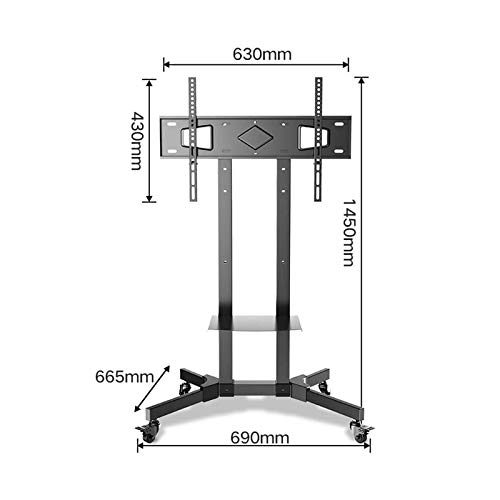 Soporte móvil para TV de 32-65 pulgadas con ruedas miniatura 7