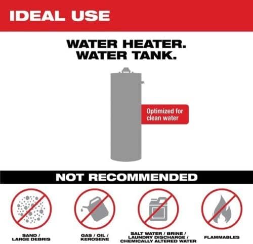 Milwaukee M18 Red Compact Stainless Steel 8 GPM 18V Corded Electric Portable Power Water Pump