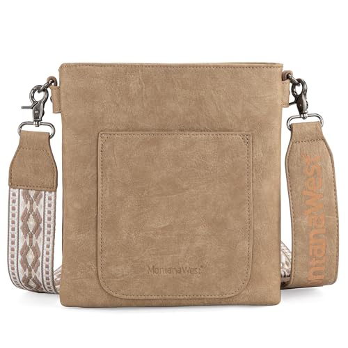 Image of Montana West Crossbody Bags for Women Multi Pocket Cross Body Bag Purses with Guitar Strap