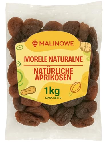 Malinowe NATÜRLICH GETROCKNETE APRIKOSEN 1kg Naturgetrocknete Aprikosenfrüchte