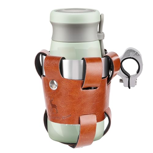 自転車カップホルダー | アルミニウム合金製ケージ,ハンドルマウントカップホルダー 自転車用 - 水筒用 ロード シティ サイクリング 電動スクーター ライディング アウトドア 旅行 男性 女性