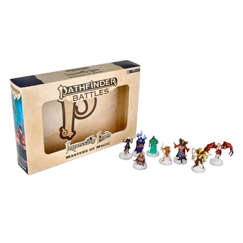 Pathfinder Battles Pack 8 Miniatures Impossible Lands Masters of Magic Wizkids