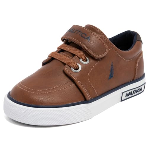 Image of Nautica Kids Adjustable Strap Shoes | Comfortable Casual Sneakers for Boys and Girls, Toddlers & Little Kids