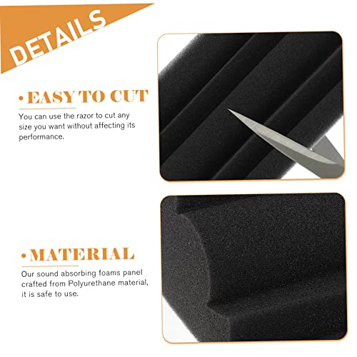 8pcs Paneles Acústicos Absorbentes de Sonido en Esquina para Estudio, Home Theater y Sala de Control Material Ignífugo para Reducción de Ruido de Baja Frecuencia miniatura 2