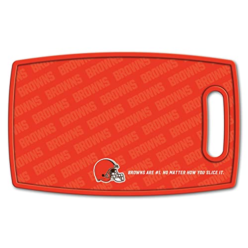 Image of YouTheFan NFL Cleveland Browns Logo Series Cutting Board
