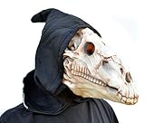Acid Tactical Scary Halloween Bull Animal Horse Skull Mask Creature Hooded Ritual Costume Mask