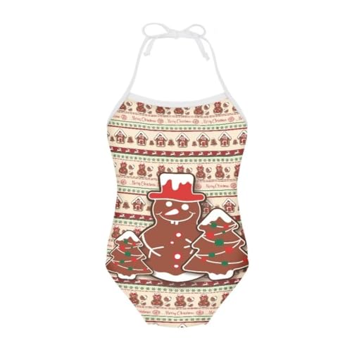 Image of Girl Funny Cute Beach Sport Halter One Piece Swimsuit Bathing Suit for 3-10 Year