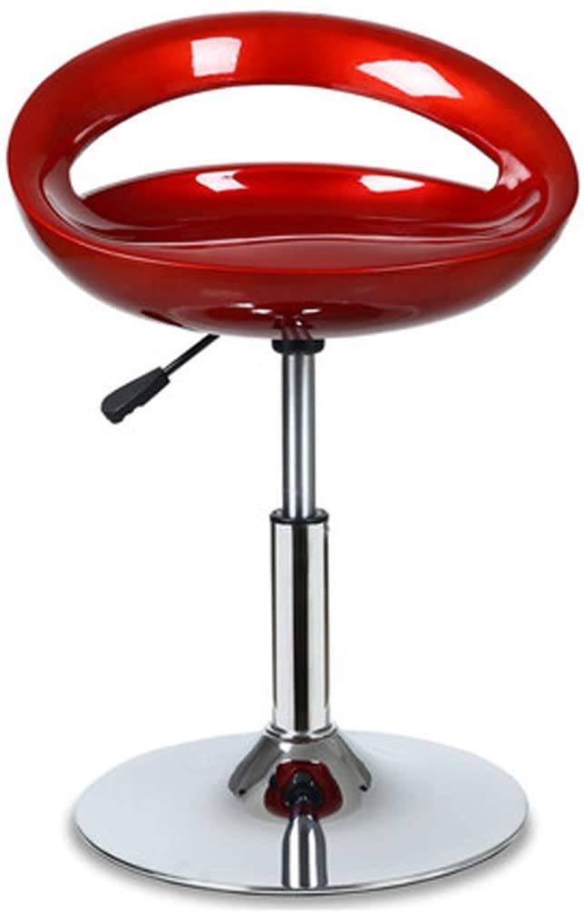 Rolling Stools Stool On Wheels Bar Stools With Bar Stools, Kitchenette Reception Counter, Adjustable Swivel Gas Lift, For Kitchen And Home (Color : Royal Blue) (White) The New