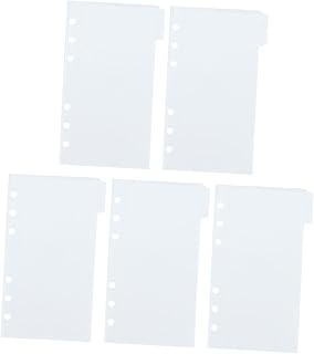 TEHAUX 1 Conjunto De Blocos De Notas Pastas Clipes Fichário Fichário Bolsa Fichário Bolsa De Bolso Fichário De Orçamento Bolso Fichário Bolsos Reutilizáveis Bolsas Fichário Sacos De