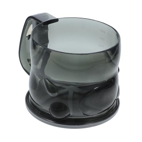 Luxshiny Cedazo De Harina Manual De Plástico Gris Grueso, Malla De Acero Inoxidable, Cedazo para Hornear y Espolvorear Azúcar Glas, Colador De Cocina para Uso Doméstico,