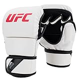 UFC MMA 8oz Sparring Gloves, Color- White, Size- L/XL - Image 1