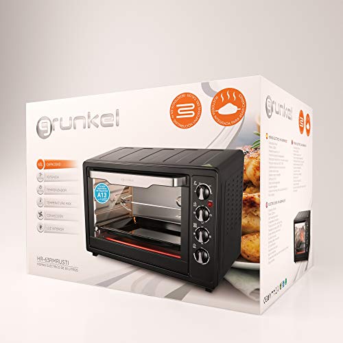 Grunkel - HR-63RMRUSTI - multifunctionele elektrische tafeloven, 63 l met 3 verwarmingsfuncties en temperatuurregelaar… - Image 7