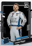 2024 Donruss Racing Optic Rated Rookies #97 Layne Riggs Infinity Communications Group/Front Row Motorsports/Ford Officially Licensed Panini NASCAR Trading Card (Stock Photo may be shown, Near Mint to Mint Condition)