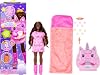 Barbie Party Unboxed Muñeca y Accesorios, Serie Revelación de Pijamada con 7 Sorpresas Incluyendo Actividad de Brillo en la Oscuridad Muñeca en Pijama Rosa 2