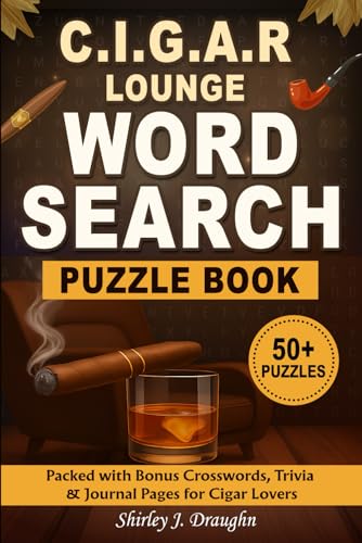 C.I.G.A.R Lounge Word Search Puzzle Book