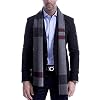 Men’s Scarf, Fashion Cashmere Feel Scarves for Men Winter Autumn with Tassels Fringes Long