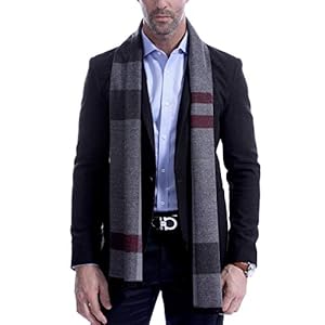 Vextrofort Herrenschal Winter Cashmere Feel Schals für Herren Lange Mode