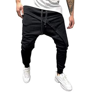 HX fashion Heren Joggingbroek Joggingbroek Katoenen Sportbroek Comfortabele Maten Jongens Slim Fit Casual Broek…