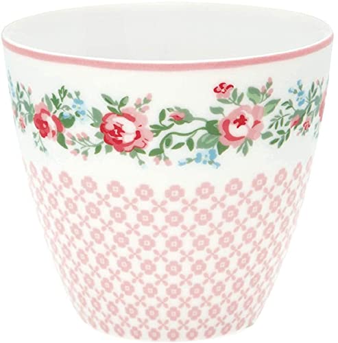 Preisvergleich Produktbild Greengate - Tasse, Becher, Kaffeetasse, Latte cup - GABBY - Porzellan - weiß - 300 ml