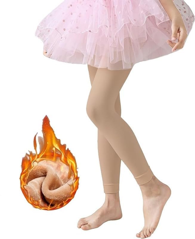 Image of Brachy Girls' Ankle Length Sheer Tights, Stretchable Hosiery Stockings for Kids, Comfortable Pantyhose for Dresses, Skirts, School, Dance & Special Occasions-(BABYCUTWIN1)