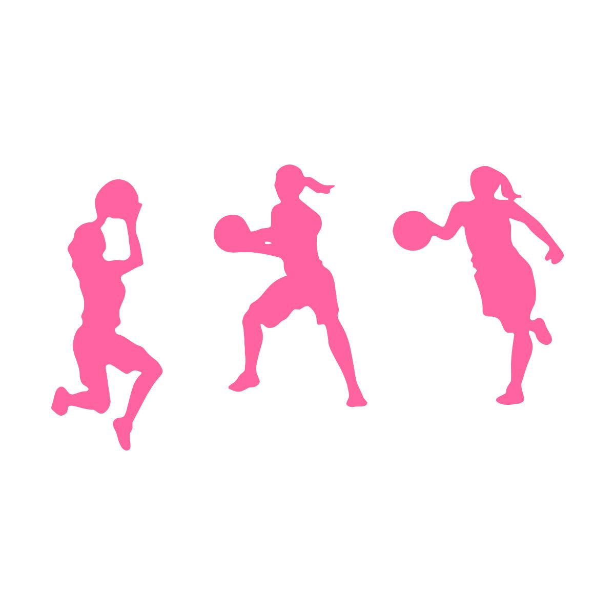 Woman Basketball Sport Wall Black Stickers Wallpaper Home Bedroom Art Decor Living Room Vinyl DIY Wall Decal Girls Bedroom Small - 35x54cm