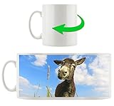 Weiße Keramiktasse inkl. Druck
