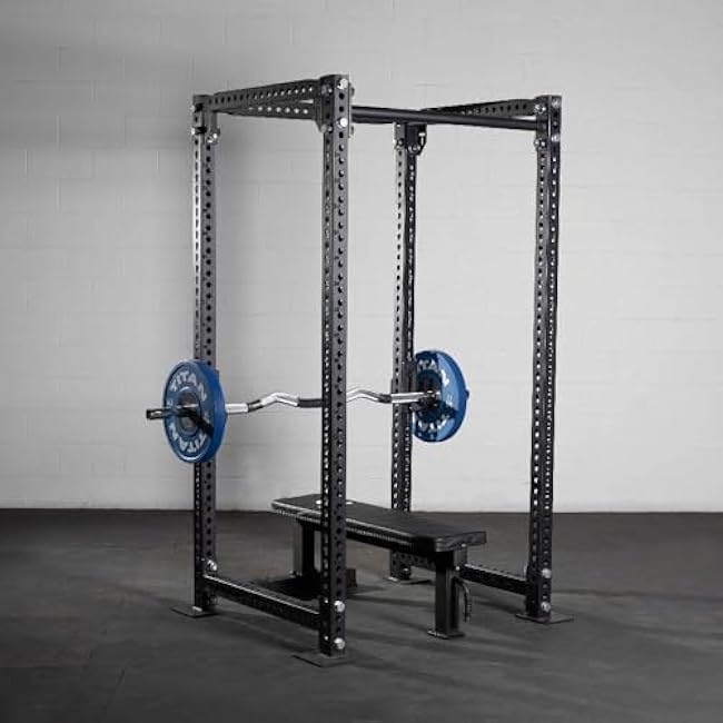 Titan Fitness Rackable EZ Curl Fat Bar, 48mm Shaft, Rated 1,000 LB, Chrome Finish