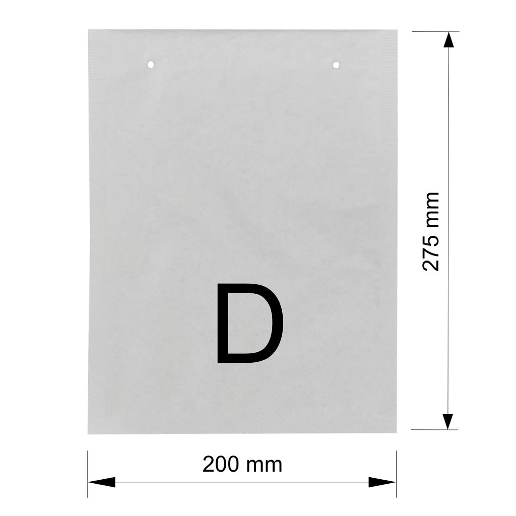 TIBU Torba bąbelkowa, materiał opakowaniowy, koperty tapicerowane, koperty, koperty bąbelkowe, rozmiar D, 200 x 275 mm, 180 x 265 mm, 500 sztuk