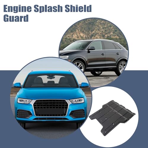 Image of XQSMWF Engine Splash Shield Guard Compatible with Audi Q3 & Q3 Quattro 2011-2018 2.0L L4-Gas, Replaces 8U0863821A 8U0-863-821-A