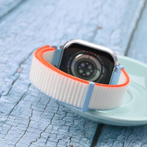 Image of WOCCI Adjustable Nylon Sport Watch Bands with Hook and Loop Fastener, Quick Release Watch Straps for Men and Women, Band Width 18mm 20mm 22mm