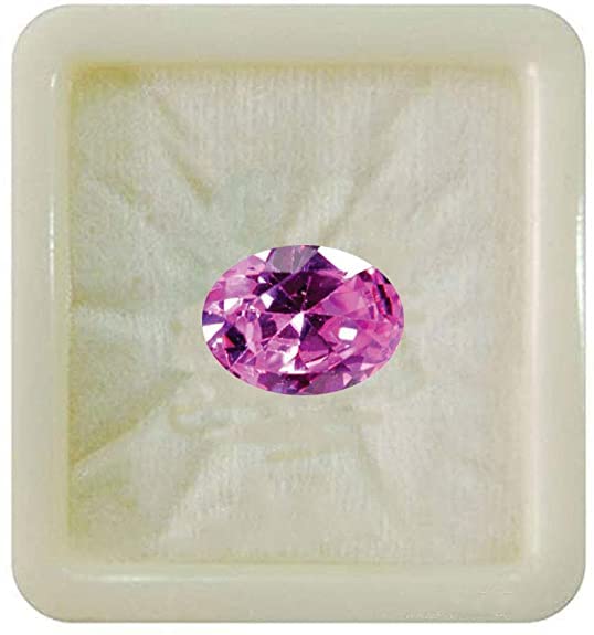 CaratYogi Certified Pink Cubic Zircon Loose Gemstone Taurus Vrish Rahi Jewelry Making Chakra Healing Astrology Birthstone Upratan Oval Shape 2.25 Ratti 2.04 Carat (B0B1MM2986) Amazon Price History, Amazon Price Tracker