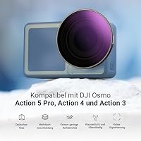 NEEWER Variabler ND Filter kompatibel mit DJI Osmo Action 5 Pro/4/3, ND64-256, 6-8 Stop, Snap On, mehrfach vergütetes HD optisches Glas, Graufilter, Action Cam Objektiv Filter, Fotografie Zubehör – Ansicht 2