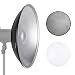 Neewer Photo Studio Strobe Flash Light Reflector Beauty Dish with Honeycomb Grid and Scrim, 21.6 inches/55 centimeters for Bowens Gemini Standard, R, RX Strobe and More