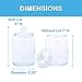 Airtight Glass Cookie and Candy Jars With Lids, Glass Jars For Food Storage, Set Of 2 (0.5 Gallon)