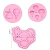 Hot Air Balloon Silicone Mold, 3 Packs Rainbow Clouds Chocolate Molds for Cake Decoration, Cupcake Toppers, for Baby Birthday Party #1