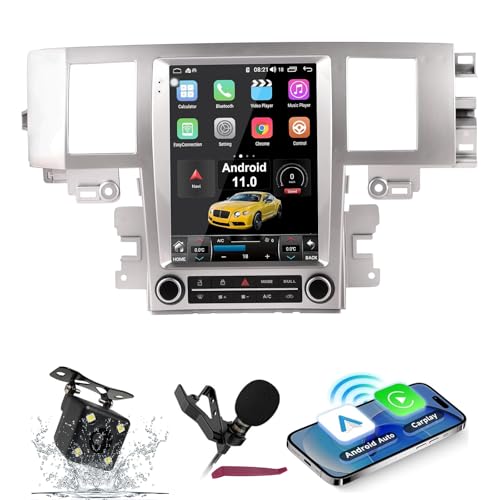Android Radio for Jaguar XF (2004-2015) - 9.7" HD Vertical Touchscreen, CarPlay, GPS Navigation, Bluetooth 5.0, HIFI, FM, 5G, WiFi, SWC, DSP, Microphone, Camera, 8GB+256GB Storage