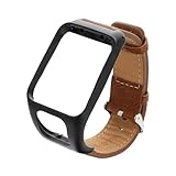 IWOWHERO Cinturino in Pelle Retrò per Orologio Runner 3 e Adventurer, Cinturino di Ricambio Regolabile con Design Vintage, Resistente per Corsa, Ciclismo e Attività Sportive