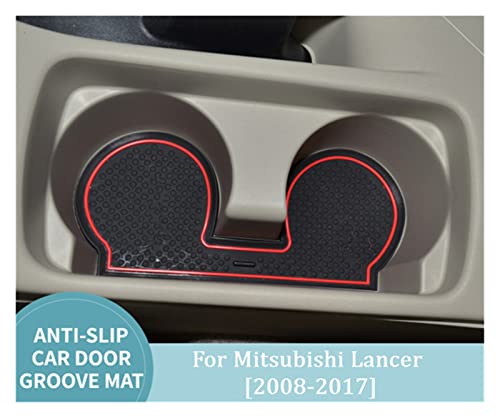Revestimientos bolsillo puerta Lancer acabado premium rojo 2