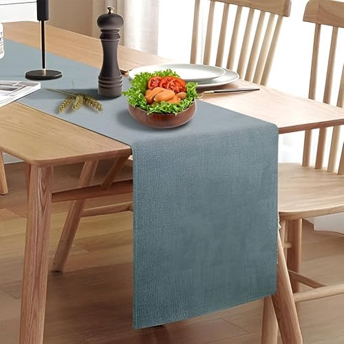 Rinpon Wipeable Table Runner, Thick Farmhouse Dresser Runner, Rustic Indoor/Outdoor
