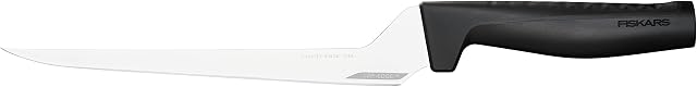 Fiskars Nóż do filetowania, Hard Edge, Elegancki design, Długość całkowita: 32,1 cm, Stal nierdzewna/tworzywo sztuczne, 1054946
