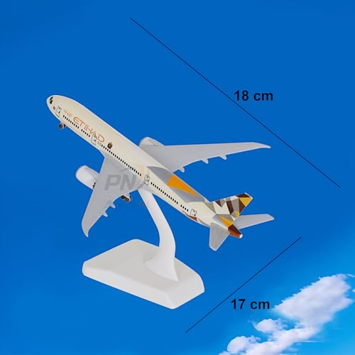 Image of Big Size Etihad Airways Airlines Landing Gear Wheels Aeroplane Scale Model Die Cast Metal Aircraft Highly Detailed Replica Gift 19 Cm (Etihad Airlines)