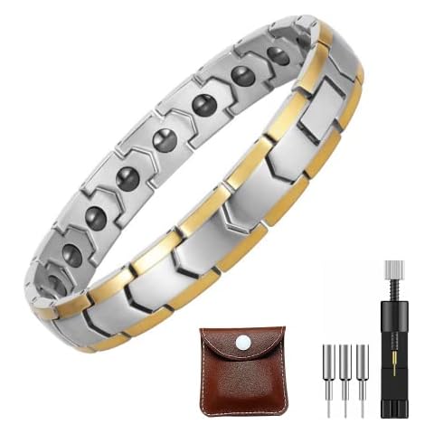 GROUNDSHAKER® Titanium Magnetic Therapy Bracelet for Men Cover