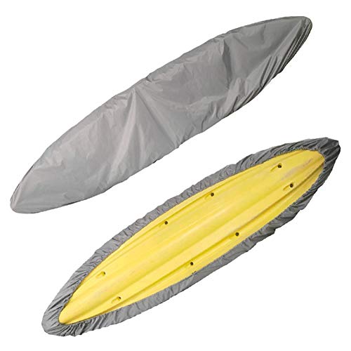 VOBOR Funda Kayak,Impermeable Cubierta de Polvo Duradera de Almacenaje de Canoa Escudo de Protección Solar UV para Barco de Pesca,Kayak,Canoe,Paddle Board (4.1-4.5m)