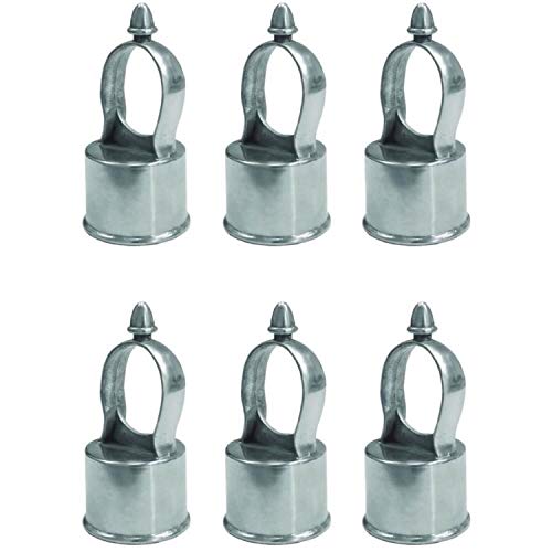 Jake Sales Chain Link Fence Loop Cap - Eye TOP. Use for 2-3/8 Outside Diameter (OD) Fence Post and 1-5/8 Outside Diameter Rail Pipe. Aluminum (Qty. 6) Jake Sales Chain Link Fence Loop Cap - Eye TOP. Use for 2-3/8" Outside Diameter (OD) Fence Post and 1-5/8" Outside Diameter Rail Pipe. Aluminum (Qty. 6)