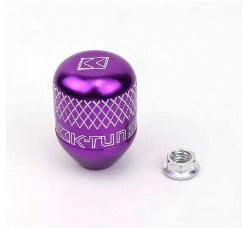 Image of AUTO MT Gear Shift Knob Adjustable Extender ++ Polished Gear Shift KNOB Height Lever Extension Car Gear Shifter Extender Kit with 4 Adapters (PURPLE GEAR Extension ++ PURPLE GEAR KNOB)