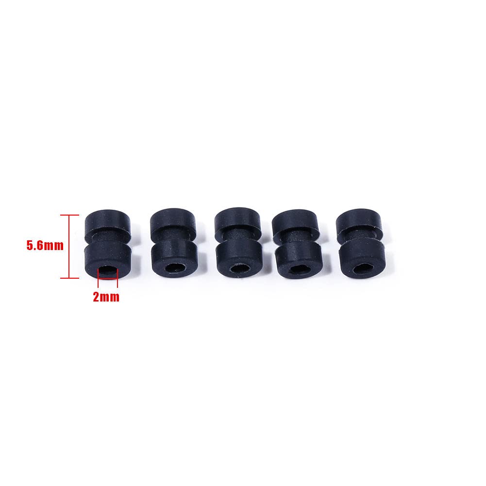 RLECS 20 stks M3 Demping Bal Voor FPV F4 Flight Controller Anti Vibratie Demper Wasmachine RC Modellen DIY Deel M3 Montage Gat Schokabsorptie Suspensie Ballen Zwart