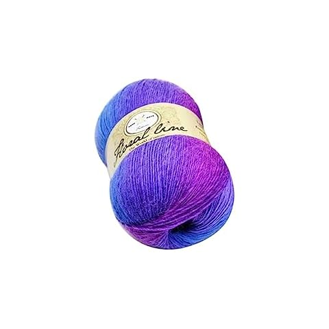 1 Skein Colorful Soft Yarn, 400 Meters/437yd Gradient Multi Color Warm Wool Yarn Single-Layer Knitting Yarns for Knitting and Crocheting DIY Crafting Scarf Shawl Hat Sweater Coat Cover