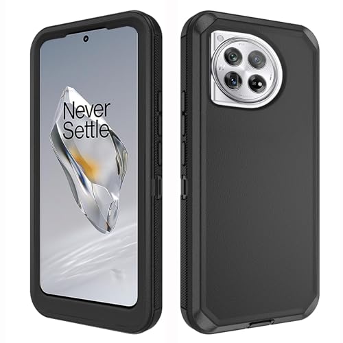 Coque OnePlus 12 5G Asuwish antichoc noire pour hommes et femmes