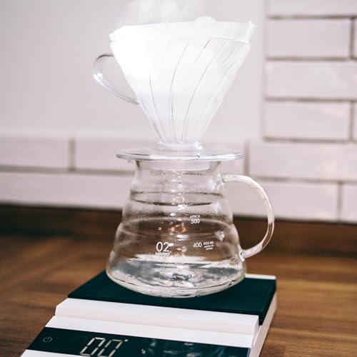 Hario V60 Filtry do Kawy, Biały, 03/100 sztuk