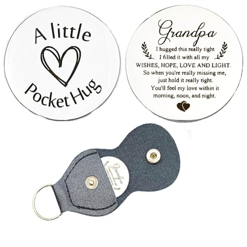 Pocket Hug Tokens Grandpa Gift from Granddaughter Grandson Memorial Gifts for Loss of Grandfather Grandpa Christmas Birthday Gift for Granddad Sympathy Gifts Hug Tokens Coins by RFTWXHPN - Used condition - CA$4.85